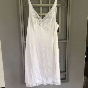 Bali white  Satin slip nightgown size 36